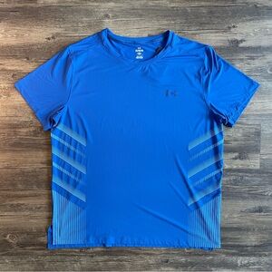 Under Armour Launch Elite Laser Short Sleeve T-Shirt Mens Size XL Blue Running